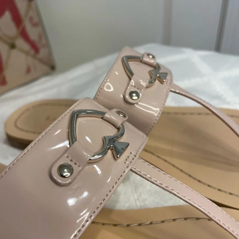 Kate Spade Slip on Sandals Size 10 Soft Neutral Pink